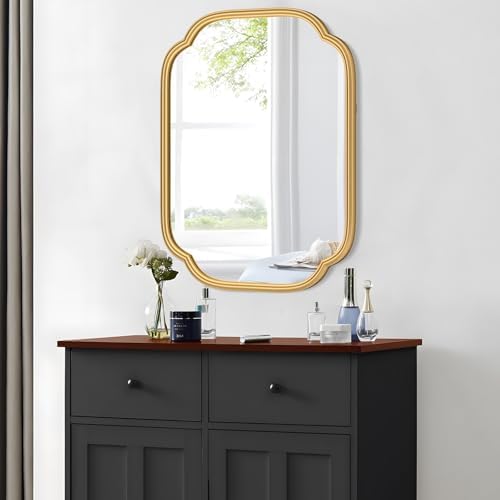 ferytange gold mirrors for bathroom, 18" x 24", close-up detail