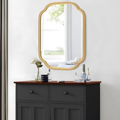 ferytange gold mirrors for bathroom, 18" x 24", close-up detail