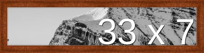 Frame It Easy 33 x 7 Russet Wood Frame by FrameItEasy