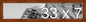 Frame It Easy 33 x 7 Russet Wood Frame by FrameItEasy