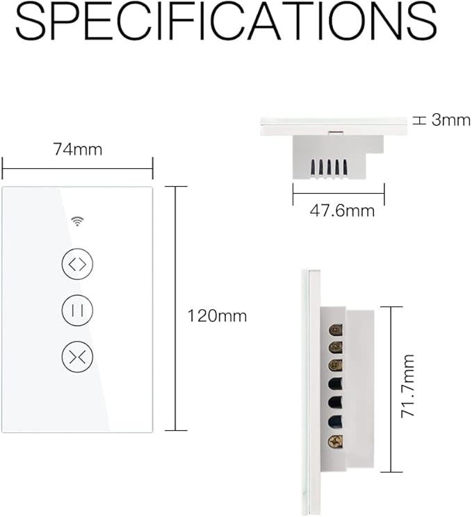 MOES WiFi Smart Curtain Switch Motorized Roller Blinds Shutter Switch, Smart - Image 6