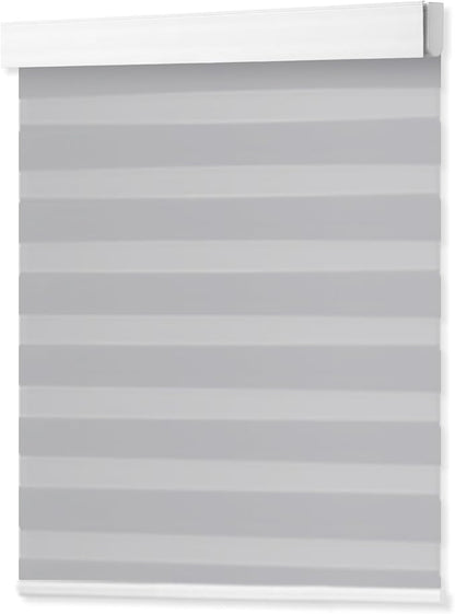DENFOON Motorized Zebra Blinds, Solar Powered Dual Layer Automatic Shades - Image 7