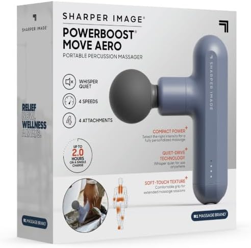 Sharper Image Powerboost Move Aero 3.0 – Mini Percussion Massage Gun| Updated - Image 9