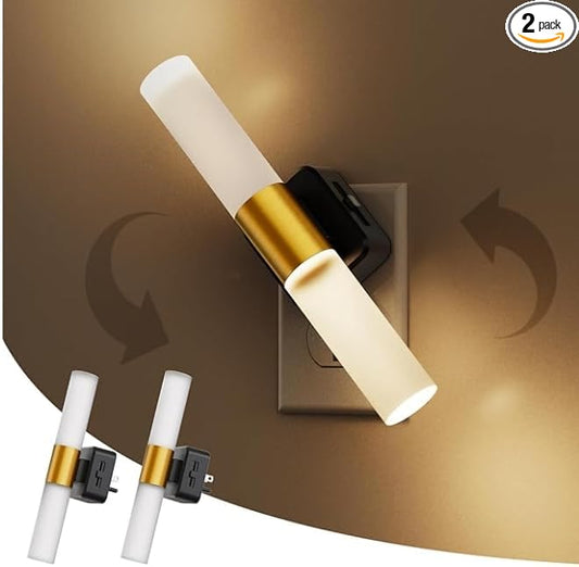L LOHAS LED Night Light, 2 Pack Night Lights Plug into Wall, 3000K Soft White by LLOHASLED