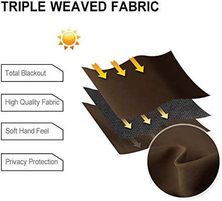 DWCN Black Out Curtains 84 Inch Long 2 Panels, Thermal Light Blocking Room - Image 3