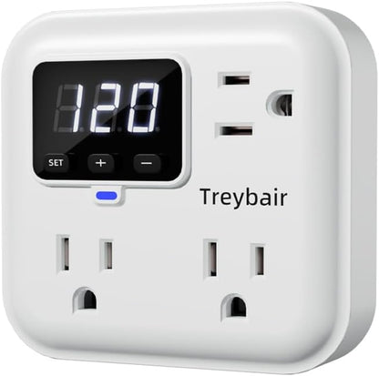 Surge Protector 3-Outlet Power Strip w/Advanced Voltage Protection, 80V-140V by Unknown