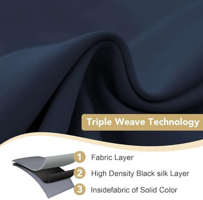 H.VERSAILTEX Navy Blackout Curtains - Image 4