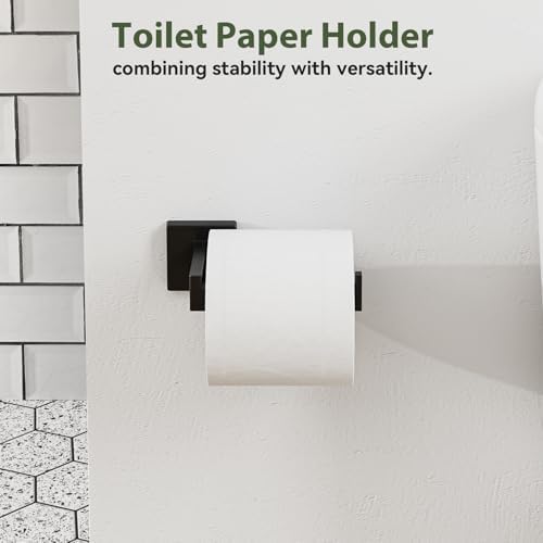15-pieces matte black bathroom accessories, 24 inch bathroom showing dimensions