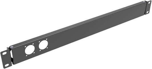 QiaoYoubang 1U Hinged Rack Panel 2D XLR HDMI Audio Rack Mount Panel by Followme