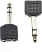HAHIYO 3.25 M-2x6.35 F-TRS Stereo Plug Interconnect Audio One Male 6.35mm and by HAHIYO