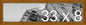 Frame It Easy 33 x 8 Hazel Wood Frame by FrameItEasy