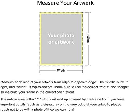 Frame It Easy 33 x 23 Coffee Wood Frame - Image 5