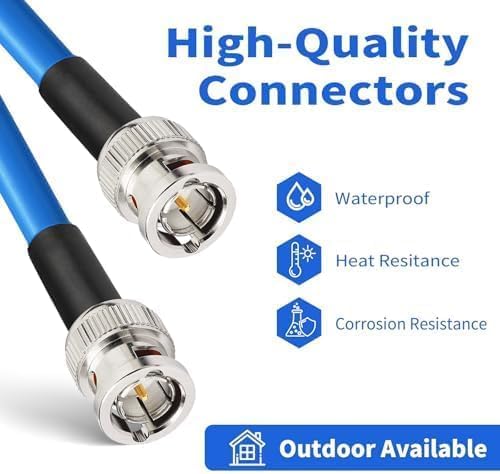 Superbat SDI Cable BNC Cable 3G/6G/12G，1-300FT, Supports HD-SDI/3G-SDI/4K/8K - Image 2