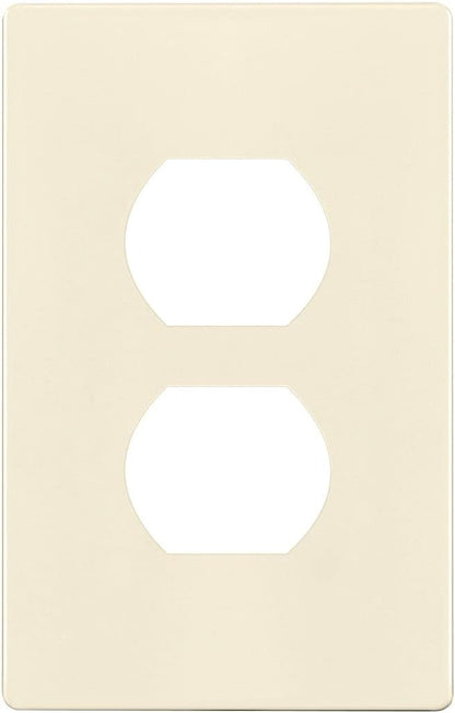 ENERLITES Screwless Duplex Wall Plate, Child Safe Receptacle Outlet Cover by Enerlites