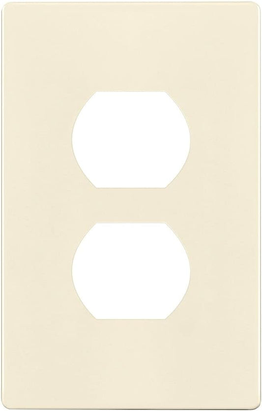 ENERLITES Screwless Duplex Wall Plate, Child Safe Receptacle Outlet Cover by Enerlites
