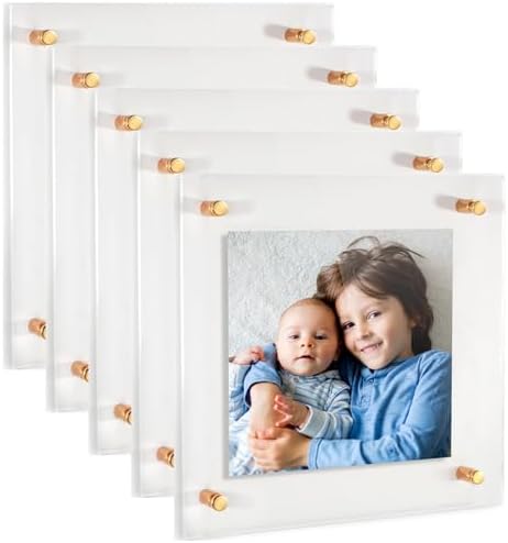 ArtToFrames 12x12 Inch Double Panel Floating Acrylic Picture Frame comes by ArtToFrames