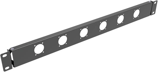 QiaoYoubang 1U Hinged Rack Panel 6D XLR HDMI Audio Rack Mount Panel by Followme