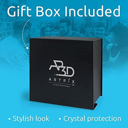 ArtPix 3D Premium Crystal Photo, Personalized Gifts for Women, Wife, Mom, Her, Him, Men, Great Customized Gift With Your Own Photo - Anniversary, Wedding, Birthday - Custom Glass 3D Laser Etched Picture Frame