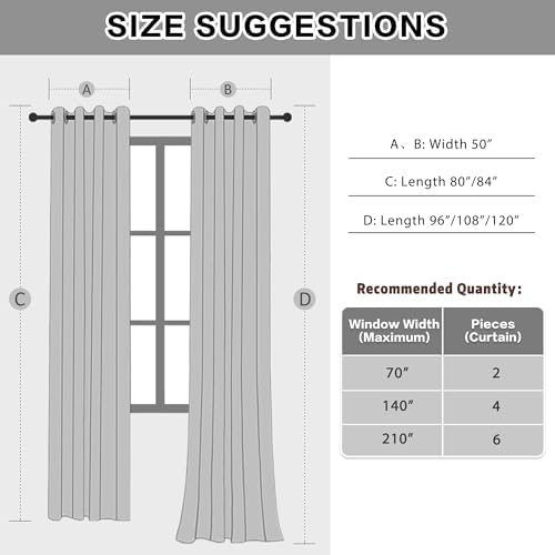 3-in-1 thermal winter room divider curtains total blackout, side view