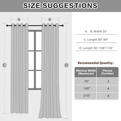 3-in-1 thermal winter room divider curtains total blackout, side view