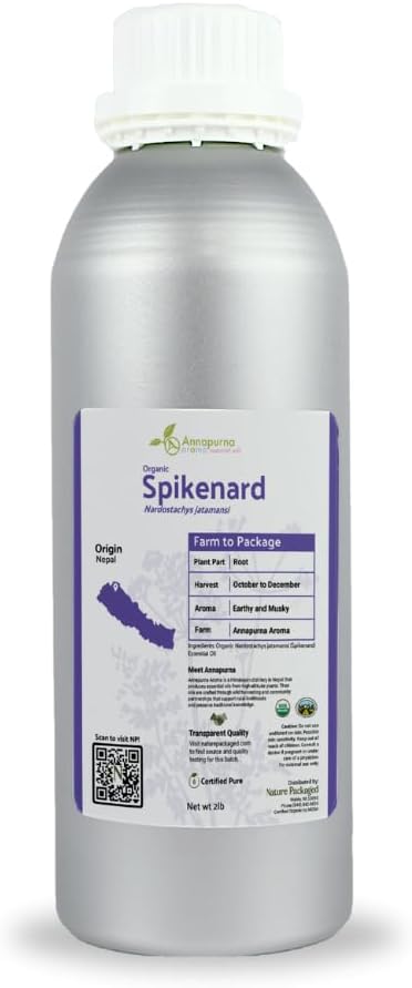Organic Spikenard Essential Oil by NaturePackaged