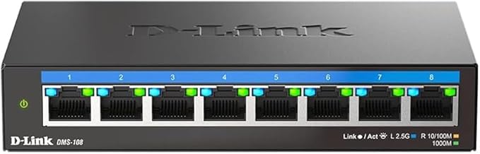 D-Link 8-Port 2.5GB Unmanaged Gaming Switch by D-Link
