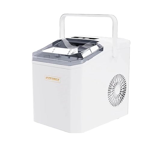Portable ice Machine: with Handle, with Cleaning Function, with Basket and Spoon by Unknown