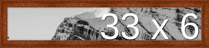 Frame It Easy 33 x 6 Russet Wood Frame by FrameItEasy
