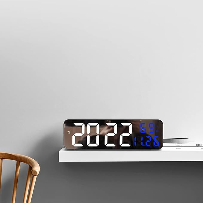 Gigicloud Led Wall Clock, 3 Level Dimmer Brightness Wall Digital Clock - Image 2