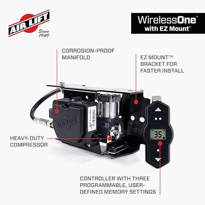 air lift 25980ez wirelessone on-board air compressor system shown in use