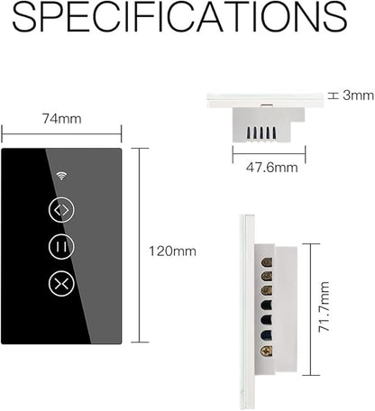 MOES WiFi Smart Curtain Switch Motorized Roller Blinds Shutter Switch, Smart - Image 5