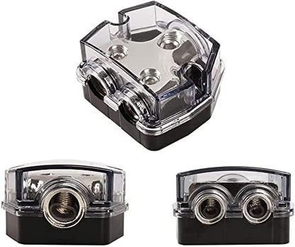 DHYANAOM Amp Power Distribution 2 Way, 0 Gauge in 0 Gauge Out Power - Image 5