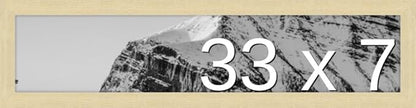 Frame It Easy 33 x 7 Wheat Wood Frame by FrameItEasy