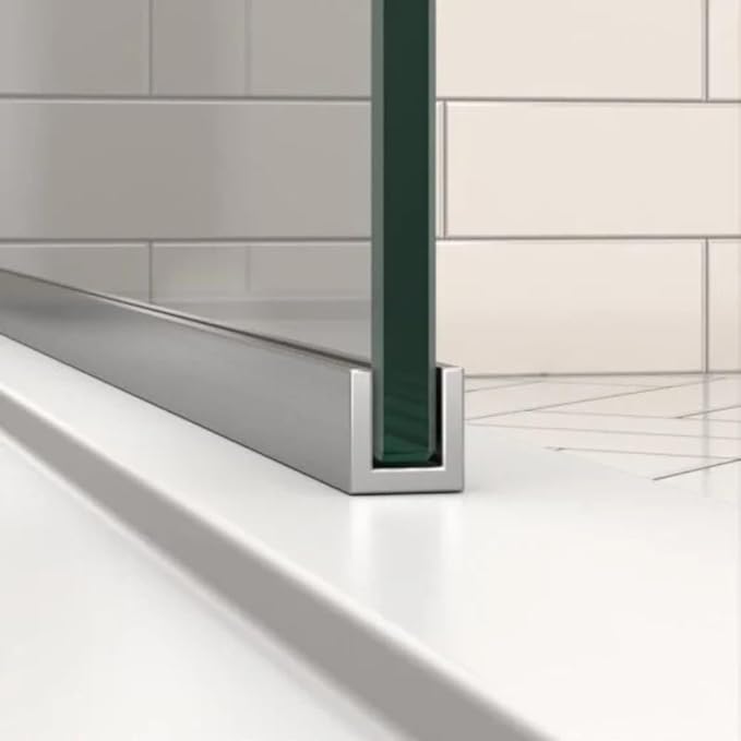 Custom Cut to Size 3/8" Shower Glass Panel - Image 4