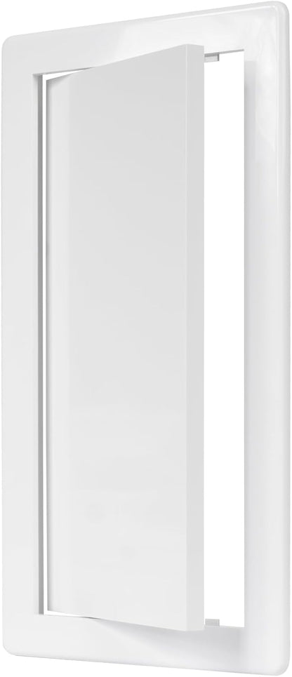 6" x 12" White Plastic Access Panel. Service Shaft Door Panel. Plumbing by Unknown