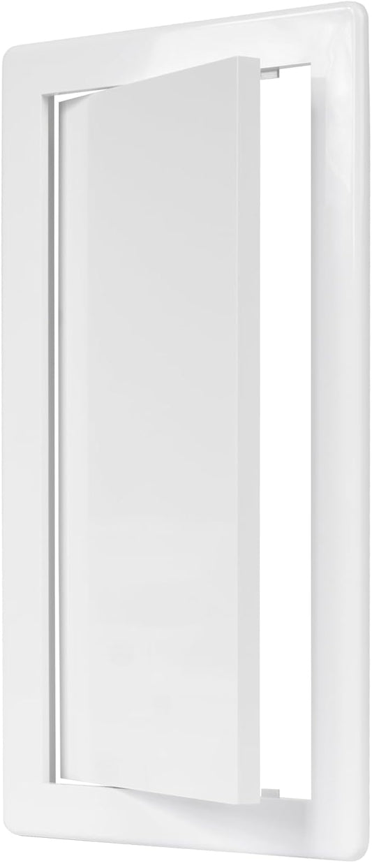 6" x 12" White Plastic Access Panel. Service Shaft Door Panel. Plumbing by Unknown