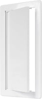 6" x 12" White Plastic Access Panel. Service Shaft Door Panel. Plumbing by Unknown