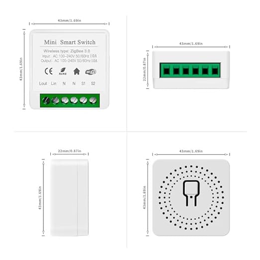 IHSENO ZigBee3.0 Smart Switch Mini Relay Switch, ZigBee Smart Light Switch Need - Image 2