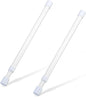 2 Pcs Small Tension Rod 12-20 inch Spring Rod, Tension Rod Spring Tension Rod, Small Tension Curtain Rod, Short Thin Tension Rods, Mini Tension Rods for Closet, Cabinets, Cupboard, Drawers, White