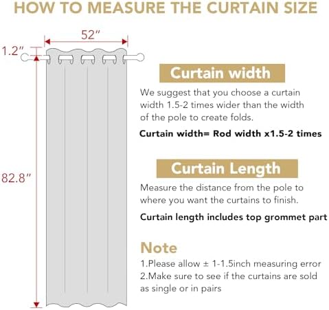 H.VERSAILTEX Linen Blend Curtains for Living Room Printed Floral Curtain Grommet Farmhouse Flower Patterned Drapes Window Treatment Panels Set of 2 Panels, 52" W x 84" L, Retro Floral - Sage