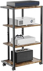 aquzee av media stand with wheels, 4-tier game, main product view