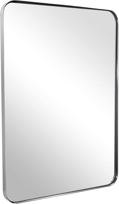 ANDY STAR Chrome Mirror for Bathroom, Modern Rectangle Bathroom Vanity Mirror by ANDYSTAR