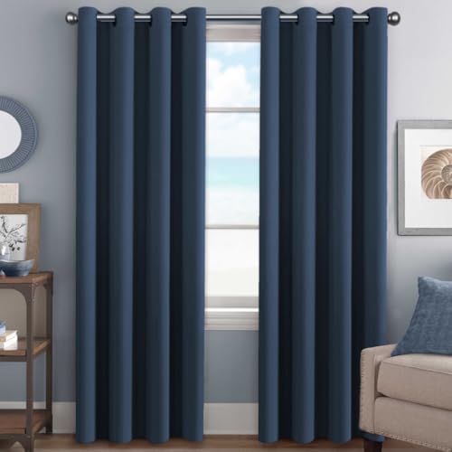 H.VERSAILTEX Navy Blackout Curtains by HVERSAILTEX