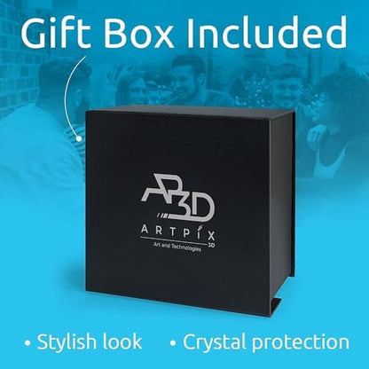 ArtPix 3D Crystal Photo, Personalized Gifts for Women, Wife, Mom, Her, Him, Men, Great Customized Gift With Your Own Photo - Anniversary, Wedding, Birthday - Custom Glass 3D Laser Etched Picture Frame