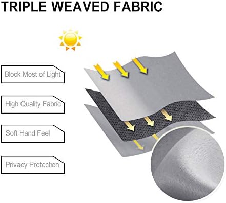 DWCN Silver Grey Thick Blackout Curtain, Room Darkening Thermal Insulated - Image 5