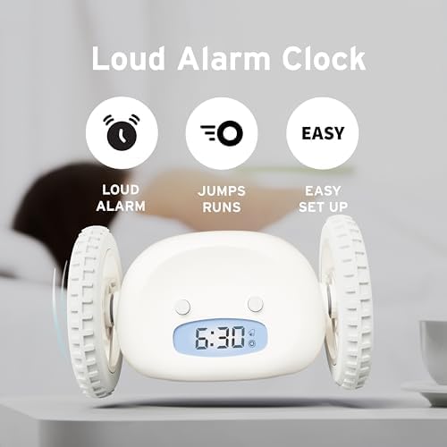 CLOCKY Alarm Clock on Wheels – Loud Rolling Alarm Clock - Image 2