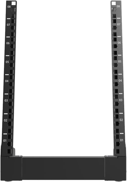 QiaoYoubang 8U Small Desktop Network Rack, 10 inch Mini Open Frame Desktop - Image 2