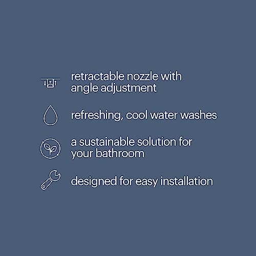 brondell fresh spa adjustable, bidet attachment fsa-15 for shown in use