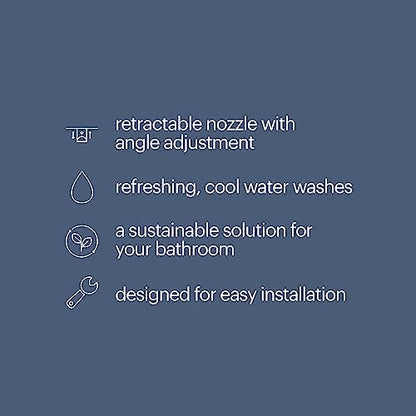 brondell fresh spa adjustable, bidet attachment fsa-15 for shown in use