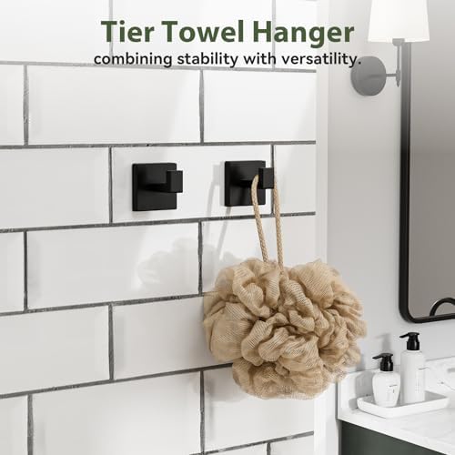 15-pieces matte black bathroom accessories, 24 inch bathroom, package contents